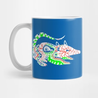 possum tlacuache tribal pattern ecopop Mug